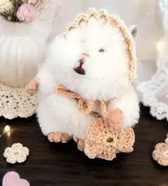 はむにぎり ボンネット お花ポーチつき