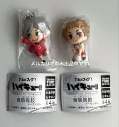 ハイキュー　でふぉフィグ！　　夜久衛輔　灰羽リエーフ　音駒　ガチャガチャ