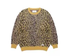 ワコマリア　レオパードクルーネックセーター　Ｍ　サイズ　極美品