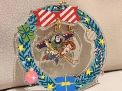 ディズニー トイストーリー チャーム キーホルダー ウッディ バズライトイヤー