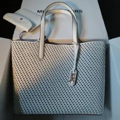 MICHAEL KORS ELIZA ウーヴン レザー トート