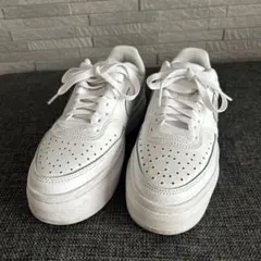 NIKE COURT VISION 厚底 スニーカー ホワイト 23.5