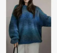 ドロップショルダーニット