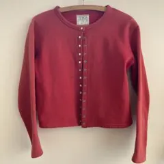 agnès b. 赤 カーディガンインプレッション　T1