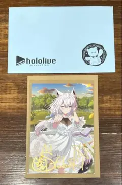 【開封】白上フブキ 直筆サイン入り ポストカード 誕生日記念2021 購入特典