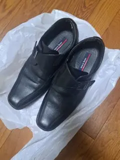 アシックス　texcy luxe　黒　ビジネスシューズ　25.5センチ