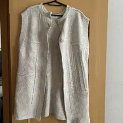 kastaneグレー ニットベスト