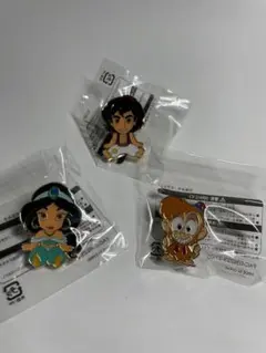 ディズニーシー　アブーズバザール景品　アラジン　ピンバッジ3個セット