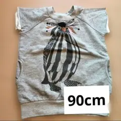 ベビー　ペンギン柄　トレーナー　2歳用