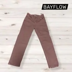 BAYFLOW カラーデニムテーパードパンツ くすみピンク/モーブピンクのサムネイル