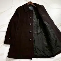 未使用級美品 バーバリーロンドン カシミヤ コート ラビットファー メガチェック 極美品☆バーバリー フォックスファーカシミア混コート ノバチェック