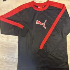 PUMA 黒赤 長袖シャツ