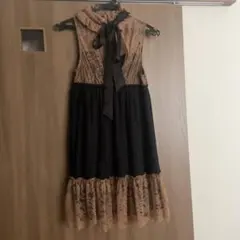 デュラス　新品タグ付きレースプリーツワンピ