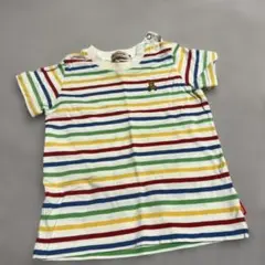 miki HOUSE ストライプTシャツ