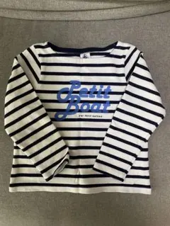 PETIT BATEAU ボーダー長袖カットソー 4ans/104cm