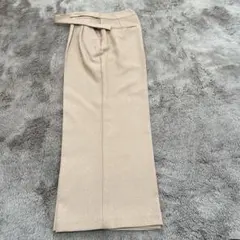 BEAMS HEART ベージュ ワイドパンツ