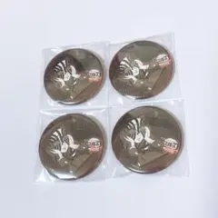 鬼滅の刃 ダイニング お楽しみくじ 缶バッジ 恋雪 猗窩座 4点セット