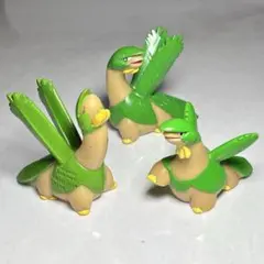【3体】【メタリック】ポケモン 指人形 ソフビ トロピウス