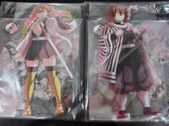 鬼滅の刃 戦支度イラストコラージュアクリルスタンド 伊黒小芭内　甘露寺蜜璃