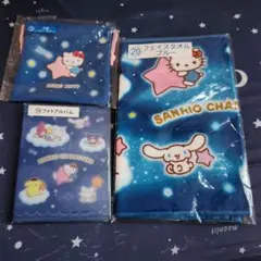 サンリオキャラクター大賞くじ【ハローキティ巾着&フォトアルバム&フェイスタオル】