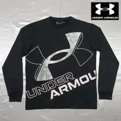 【UNDER ARMOUR】アンダーアーマーのデカロゴ長袖Tシャツ（SМサイズ）