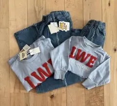 リトルウィークエンド 親子ペア　80.160サイズ　新品未使用　上下セット♡