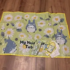 トトロ　レジャーシート、カトラリー、おしぼりの3点セット