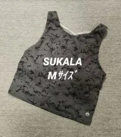 ㉕【美品】SUKALA LAVA ボタニカル タンクトップ M ダークグレー