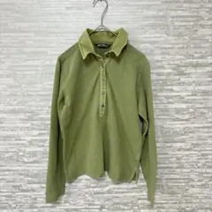 Eddie Bauer エディーバウアー 長袖ポロシャツ コーデュロイ襟 XS