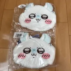 モモンガだらけくじ C賞 ふつうのおかお クッション　2つ