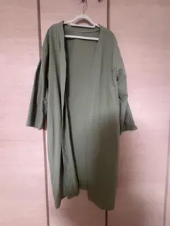 ロングカーディガン オリーブグリーン