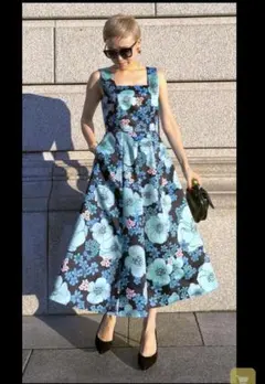 新品 未使用 JENNE ジェンヌ ラグジュアリーフラワーワンピース S