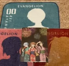 エヴァンゲリオン 一番くじ　Ｆ賞 レイ&アスカ&マリ　オマケ付き