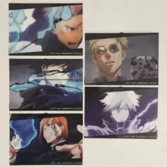 呪術廻戦　ファミリーマート　オリジナルデザイン紙脚付きビジュアルカード　全5種