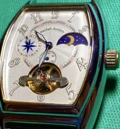秋*時様 ミッシェルジョルダン オートマチック腕時計 ムーンフェイズ セミスケルのサムネイル
