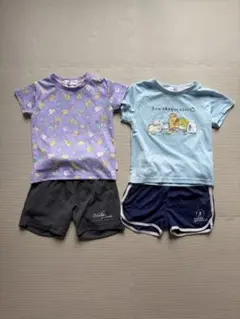 すみっコぐらし Tシャツとショートパンツセット×2のサムネイル