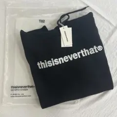 新品thisisneverthat ブラック フード付きパーカーM