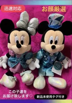 ミッキー ミニー ディズニーシー 25周年 ぬいぐるみ スパークリング