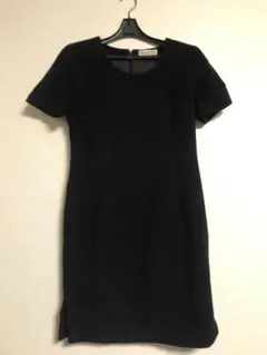 Roland Klein 半袖膝丈ニットワンピース アンゴラ100% 9 黒