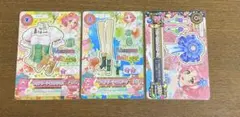 アイカツカード3枚セット北大路さくら