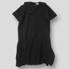 美品 ENFOLD 22AW SQUARE WIDE DRESS 36 ブラックのサムネイル