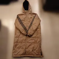 adidas キッズ ベンチコート 160 ベージュ ボア