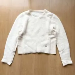 美品FOXEY 薄手カシミヤ100%カーディガン包みボタンふんわり七分袖M
