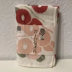 竹久夢二　ガーゼタオル 25×25cm 椿　大正ロマン　未使用 日本製　最終価格