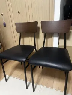 IKEA イケア KÄTTIL シェッティル チェア2脚セット ダークグレー