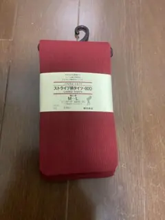 【新品未使用】無印良品 ストライプ柄タイツ 80D M〜Lのサムネイル