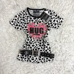 新品　00s Y2K ダルメシアン柄　ビジュー　ロゴTシャツ マクブリング　海外のサムネイル
