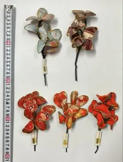衣装、作品づくり、かんざし　などに使うパーツ　セット5点　⑨