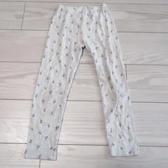 花柄 リブレギンス