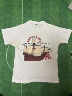 90s FRUIT OF THE LOOM 1492-1992 Tシャツ　古着